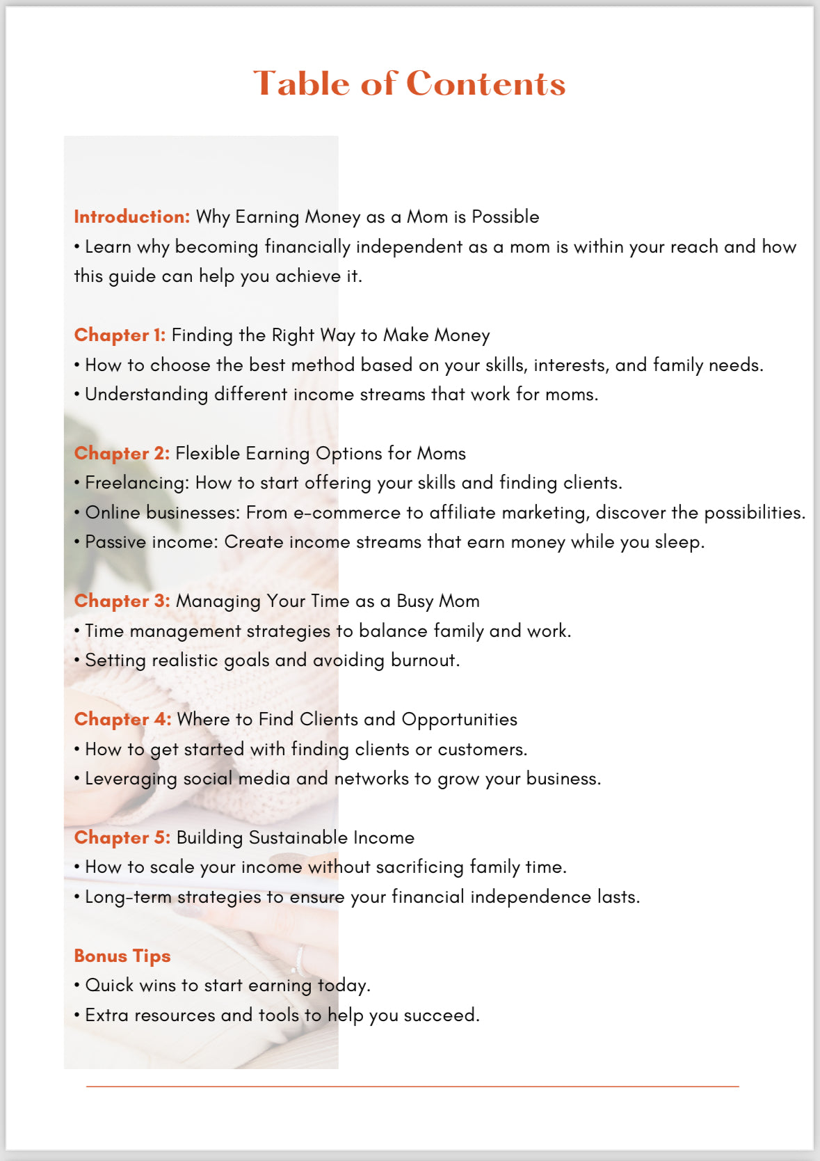 How to Make Money Online as a Mom e-Book